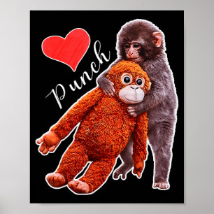 Punch baby monkey meme poster