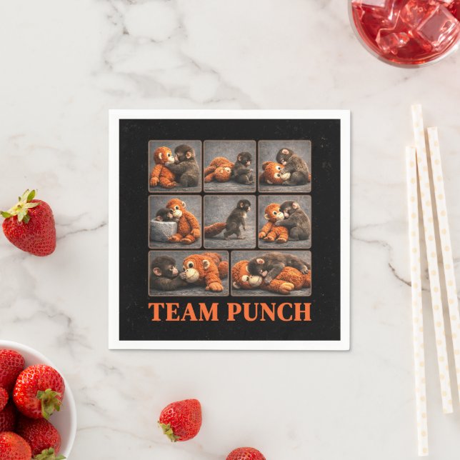 Punch Baby Monkey Napkin (Insitu)