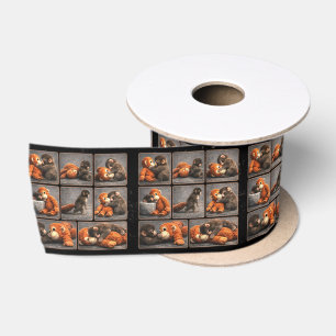 Punch Baby Monkey Satin Ribbon