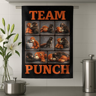 Punch Baby Monkey Tea Towel
