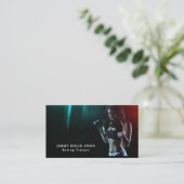 Punch Bag, Boxer, Boxing Trainer Business Card (Standing Front)