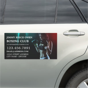 Punch Bag, Boxer, Boxing Trainer  Car Magnet