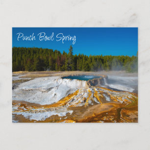 Punch Bowl Spring Yellowstone National Park Postcard