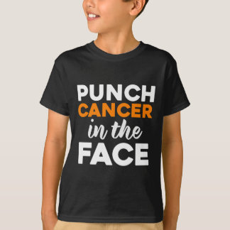 Punch Cancer In The Face Leukaemia Awareness  T-Shirt
