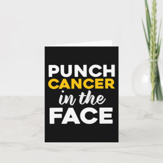 Punch (Childhood) Cancer In The Face Awareness  Card