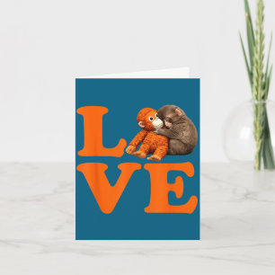 Punch cute monkey card