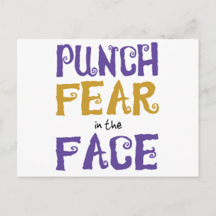 Punch Fear in the Face Postcard