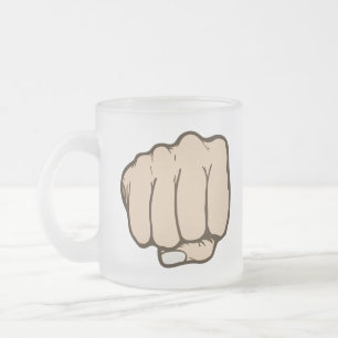 Punch Frosted Glass Coffee Mug