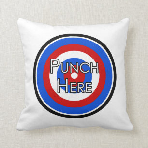 "Punch Here" Pillow