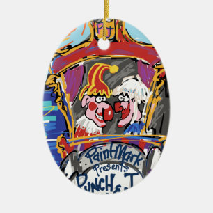 Punch & Judy by PaintMark Ceramic Tree Decoration