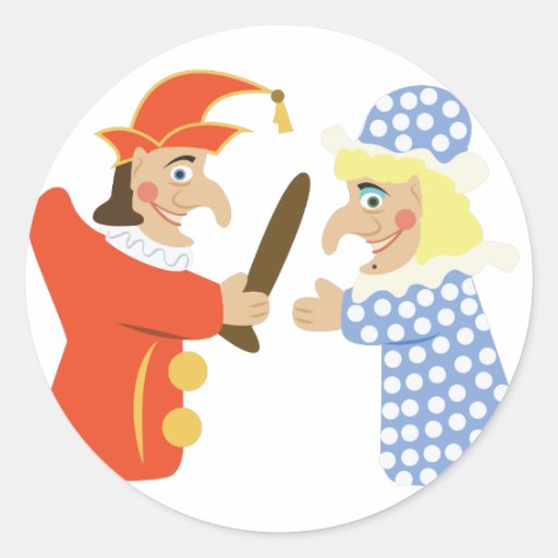 Image of Punch & Judy Classic Round Sticker