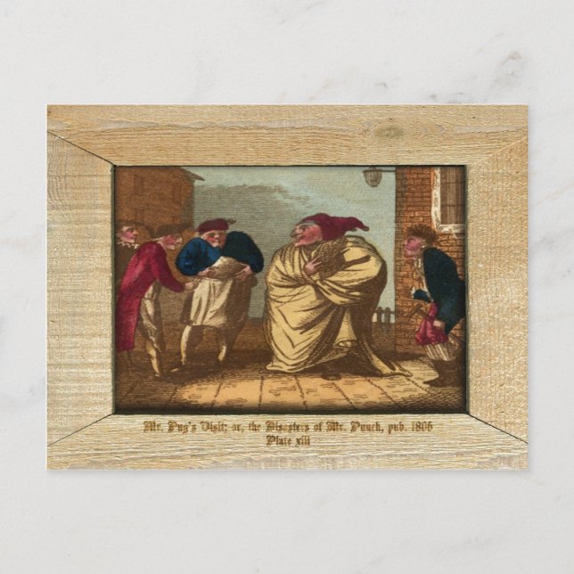 Punch & Judy Picture Plate XIII Postcard (Front)