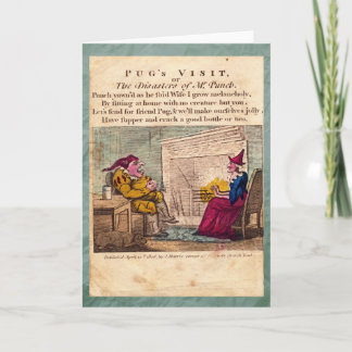Punch & Judy Story Plate I Greeting Card