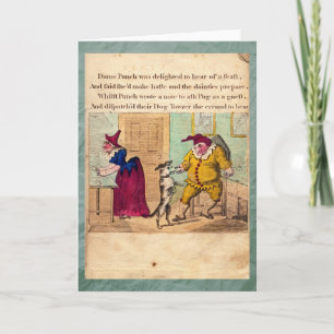 Punch & Judy Story Plate II Greeting Card