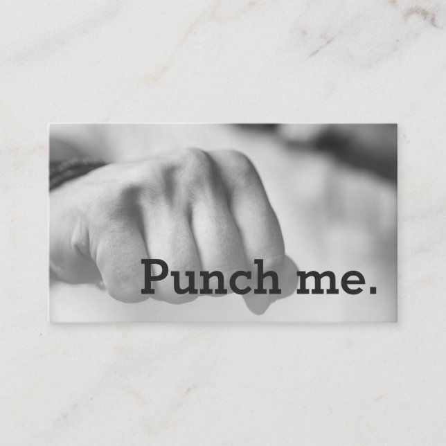 Punch Me Simple Dark Loyalty Coffee Fist (Front)