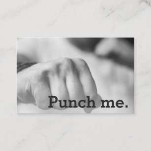 Punch Me Simple Dark Loyalty Coffee Fist Card