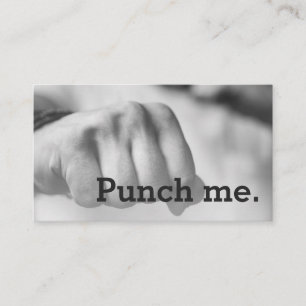 Punch Me Simple Dark Loyalty Coffee Fist Card