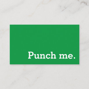 Punch Me Simple Dark Loyalty Coffee Punch-Card