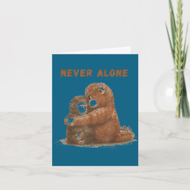 Punch monkey animal meme  card (Front)