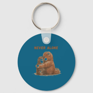 Punch monkey animal meme key ring