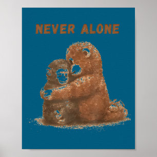 Punch monkey animal meme poster