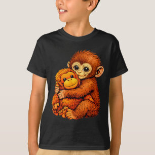 Punch monkey cute baby funny animal T-Shirt