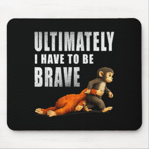 Punch monkey punch baby monkey lonely monkey  mouse mat