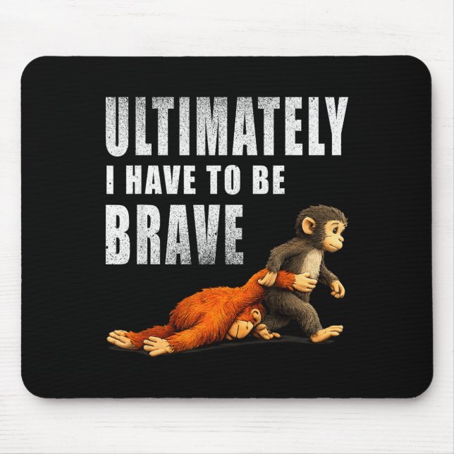Punch monkey punch baby monkey lonely monkey  mouse mat (Front)