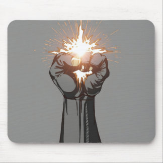 Punch of light mouse mat