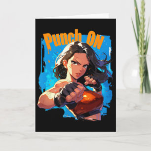 Punch On Strong Women Kickboxing Fighter Card