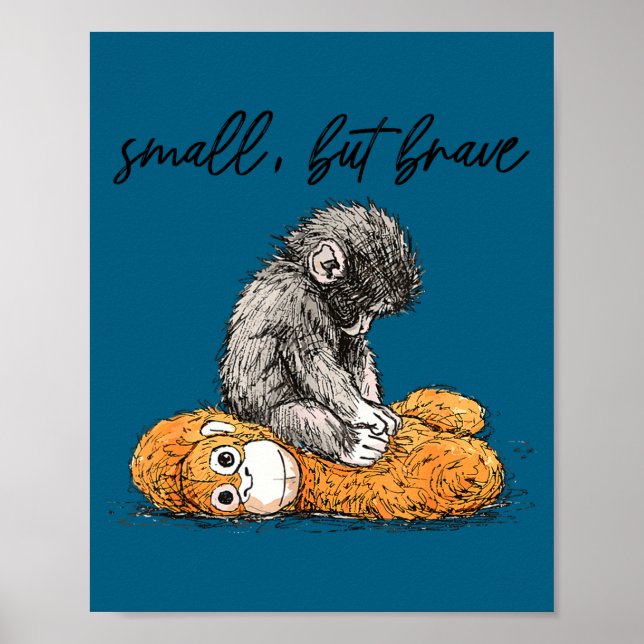 Punch team baby monkey punch monkey meme  poster (Front)