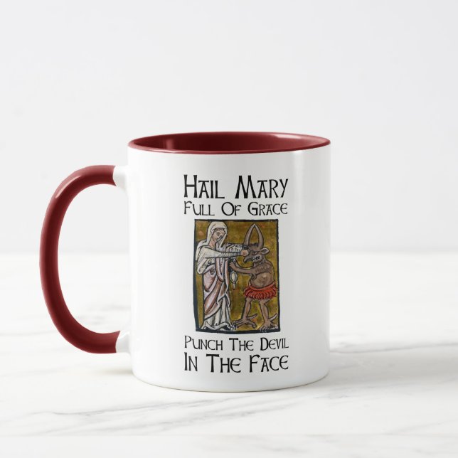 Punch the Devil in the Face! Mug (Left)