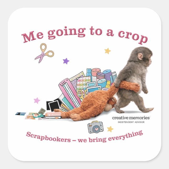 Punch the Monkey 3" Stickers (Front)