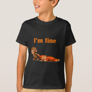 Punch the monkey cuddling stuffed animal meme T-Shirt