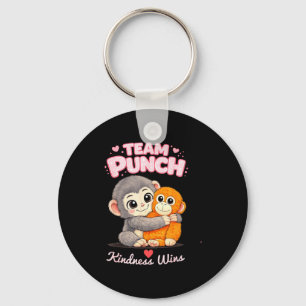 Punch the monkey key ring