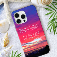 Punch Today in Face Pink California Sunset Coastal