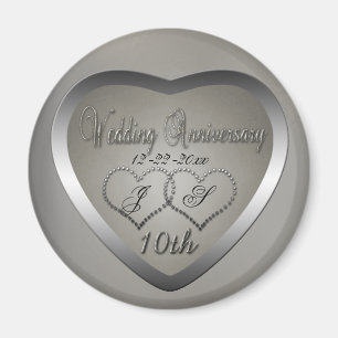 Punched Tin 10 Year Anniversary Magnet