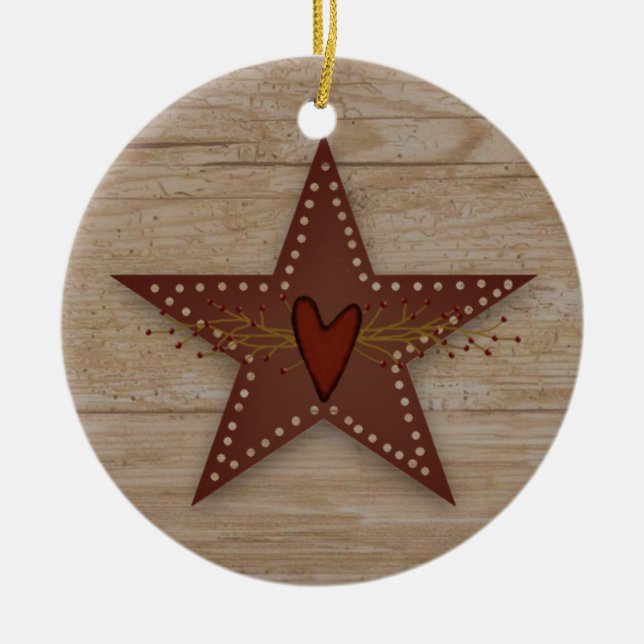 Punched Tin Star Ornament (Front)