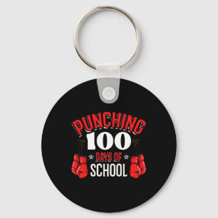 Punching 100 Days Of School Sports Boxing Gloves S Key Ring