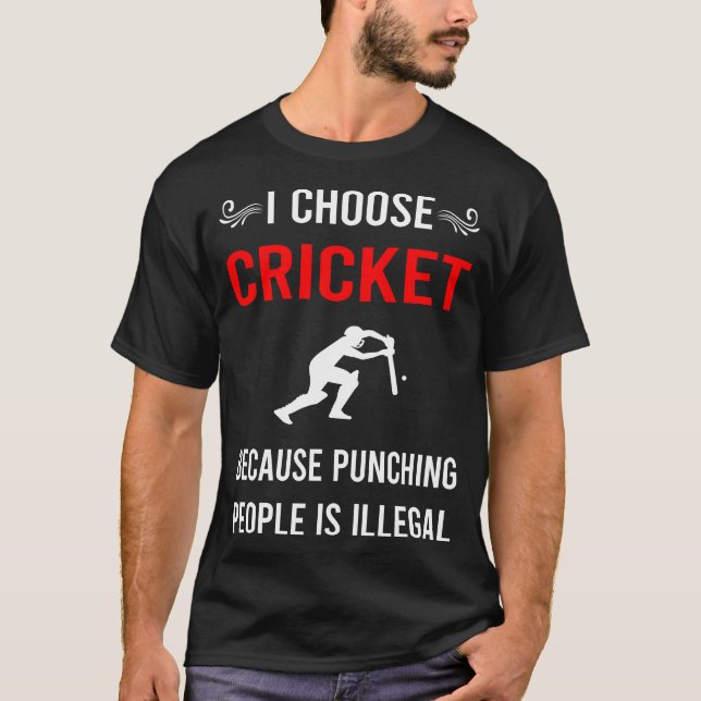 Punching Cricket T-Shirt (Front)