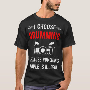 Punching Drumming Drummer Drum Drums T-Shirt