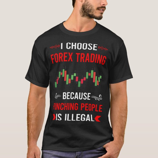 Punching Forex Trading Trader T-Shirt (Front)