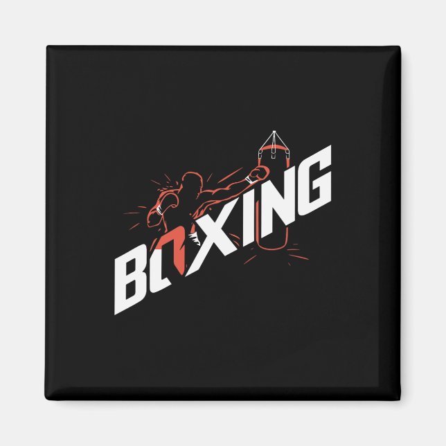Punching G Boxing Kickboxing Boxing Lover Boxer  Magnet (Front)