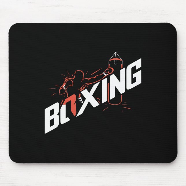 Punching G Boxing Kickboxing Boxing Lover Boxer  Mouse Mat (Front)