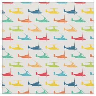 Punchy Primaries V-22 Osprey Pattern Fabric