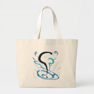 Punctuate the Question Large Tote Bag