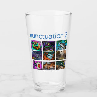 Punctuation 2 Logo not-quite-a-pint glass