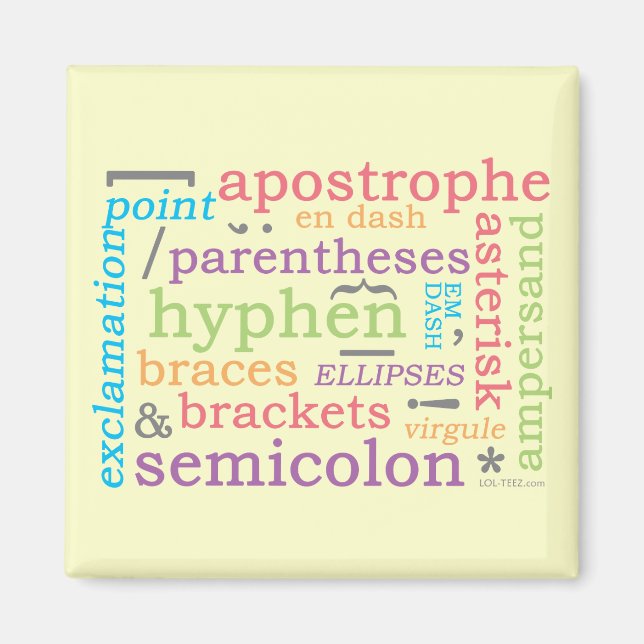 Punctuation II Magnet (Front)