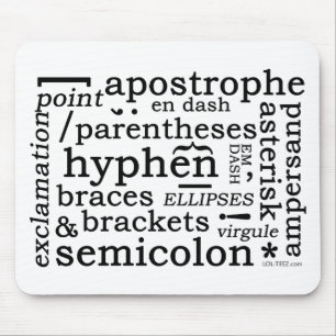 Punctuation Mouse Mat