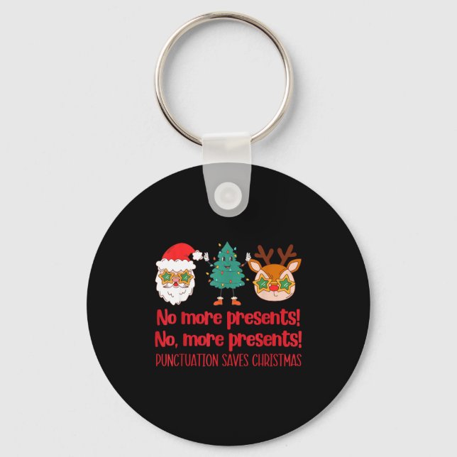 Punctuation Saves Christmas Reading Teacher Ela Gr Key Ring (Front)